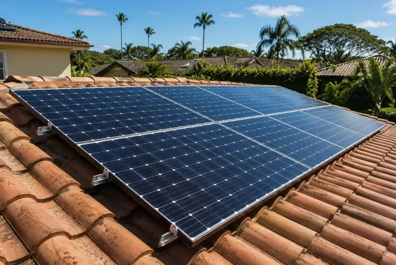 Installation de panneaux solaires à Glandage